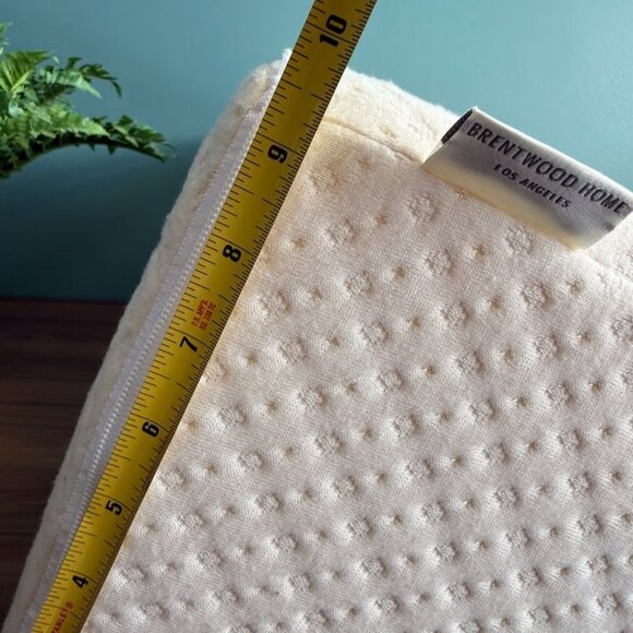 Zuma Foam Wedge Pillow By Brentwood Home With Bamboo Cover Support 10" - Picture 11 of 16